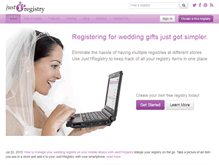 Tablet Screenshot of just1registry.com